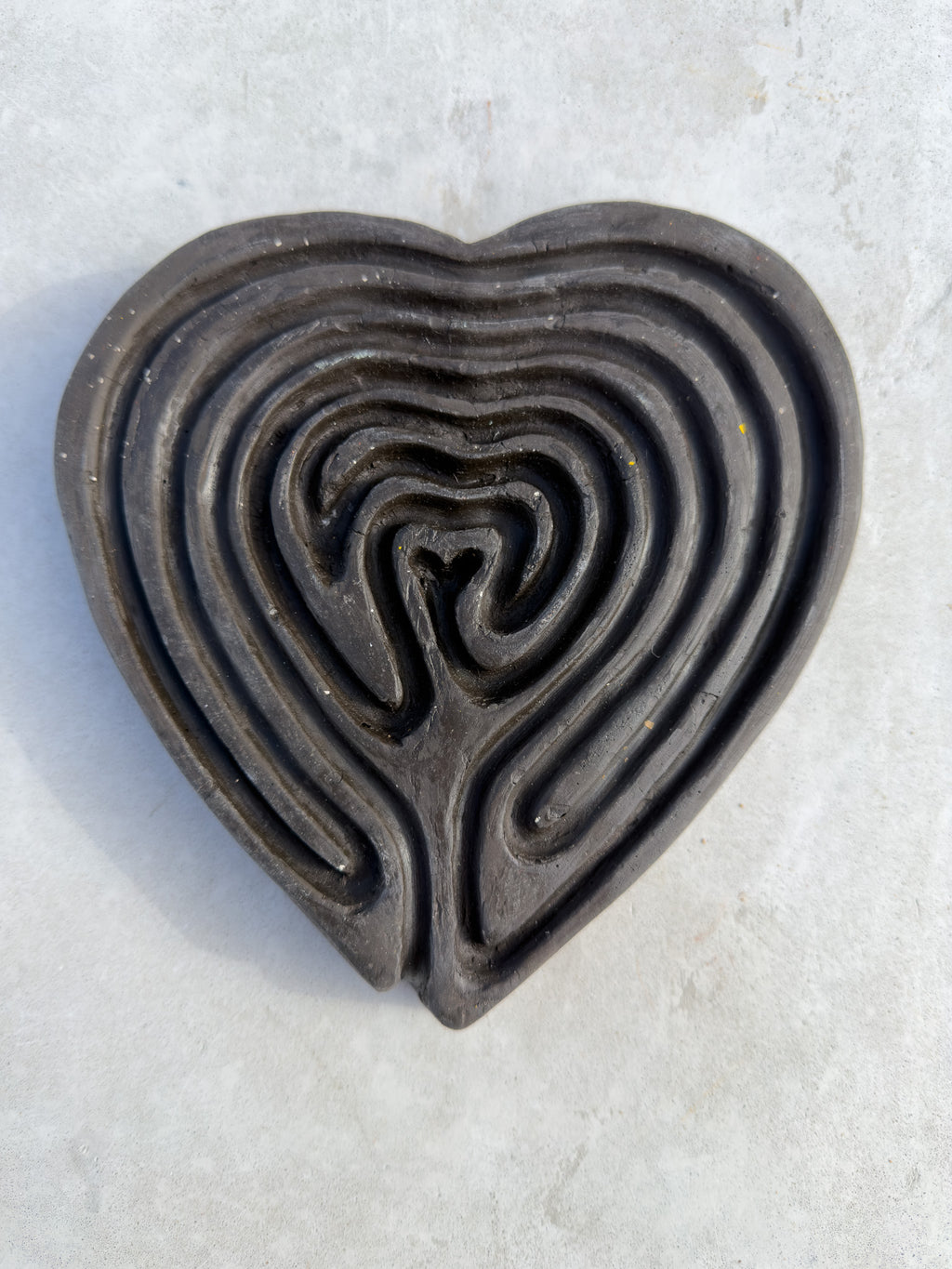 7 Circuit Labyrinth Concrete Heart