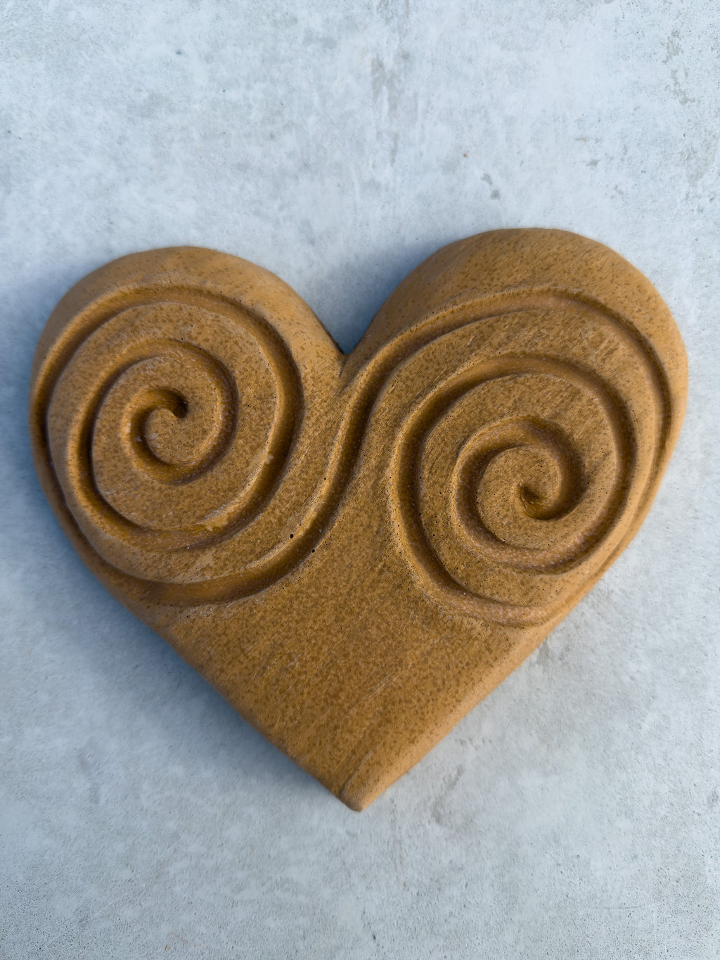 Double Spiral Concrete Heart