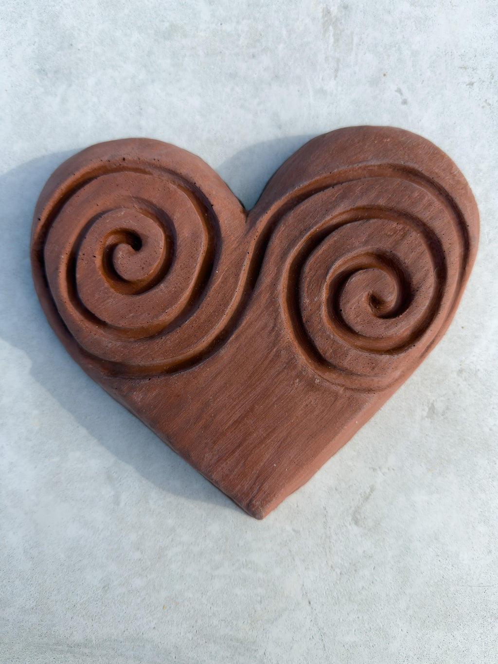Double Spiral Concrete Heart