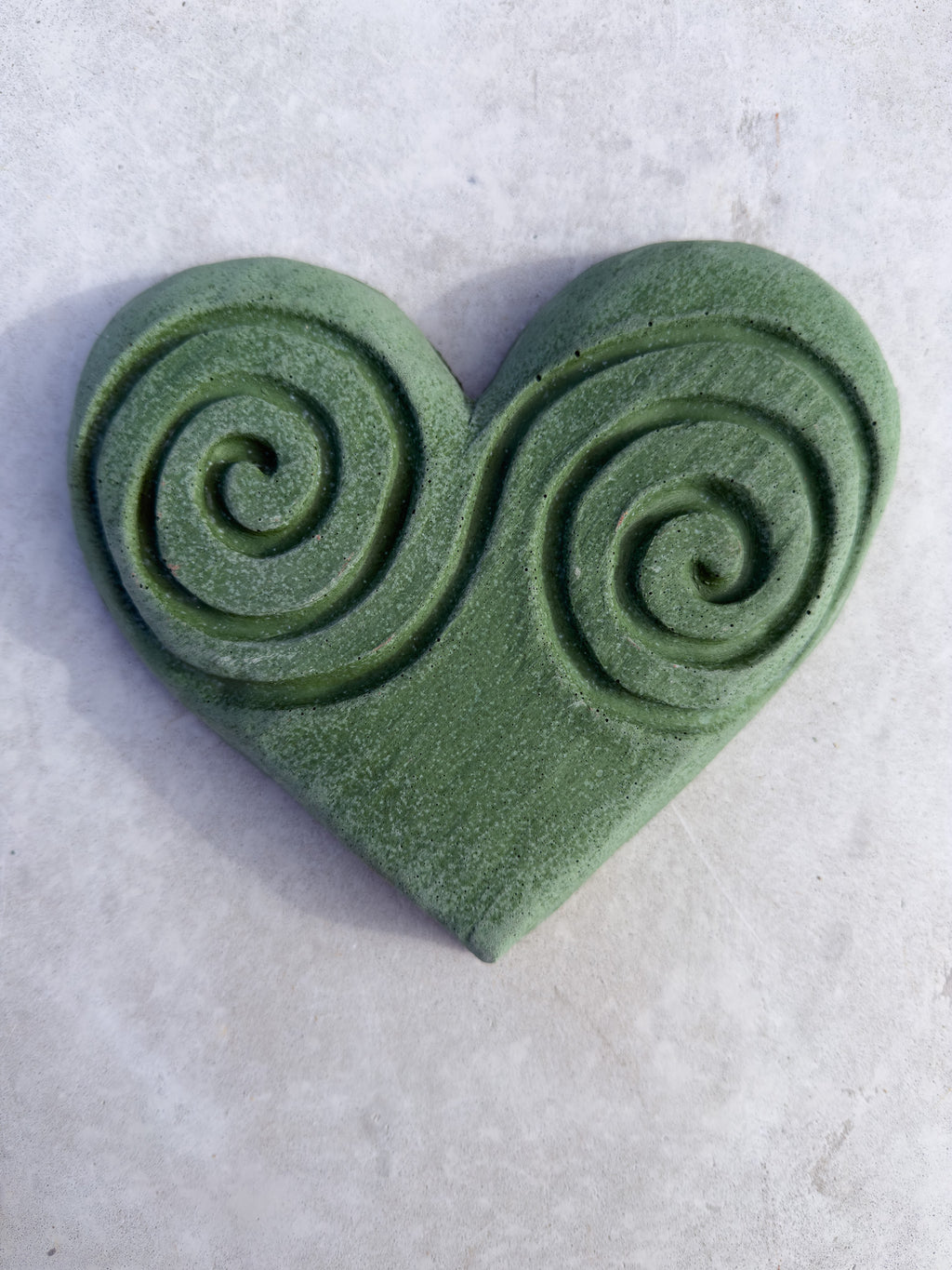 Double Spiral Concrete Heart