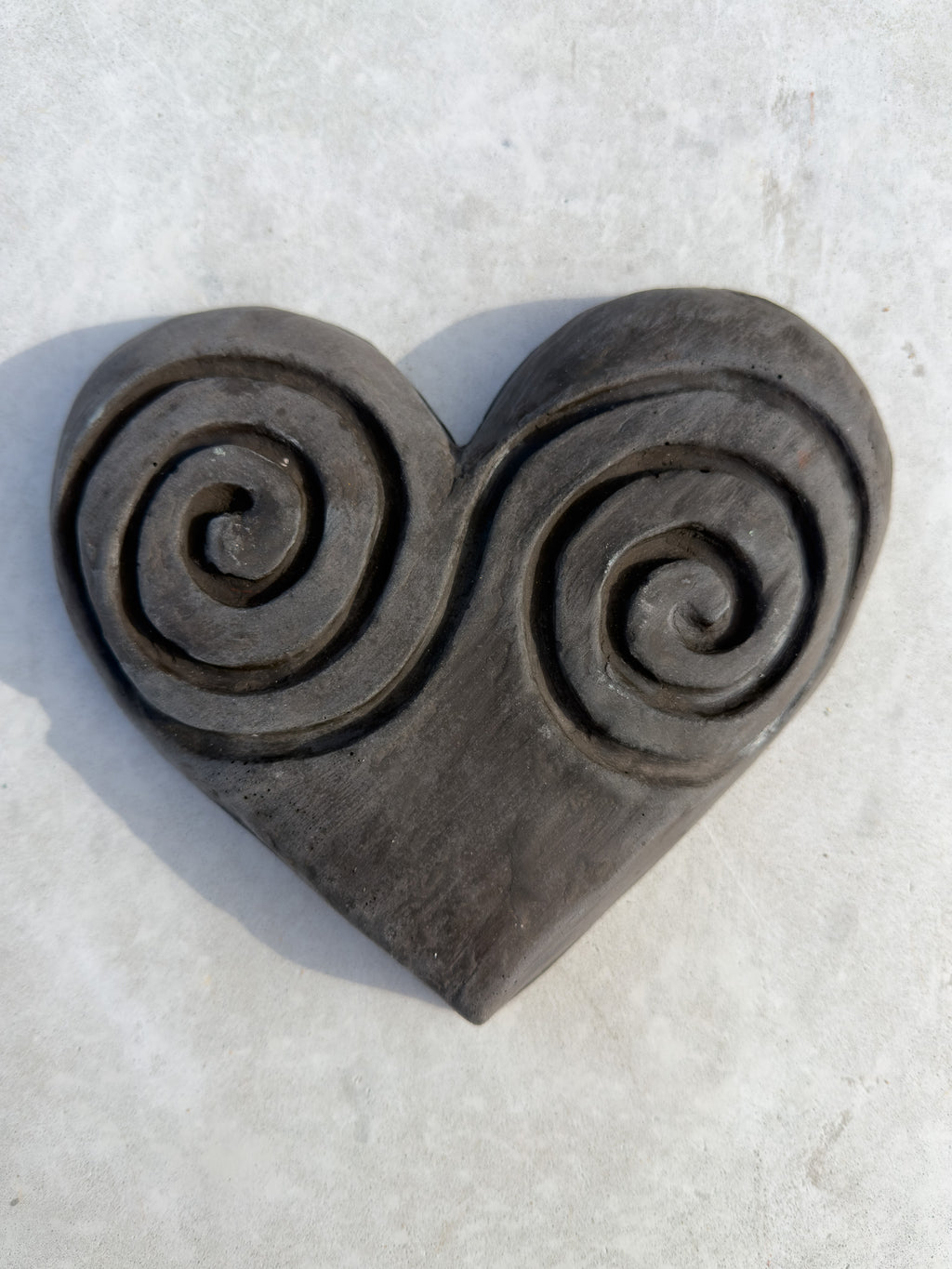 Double Spiral Concrete Heart