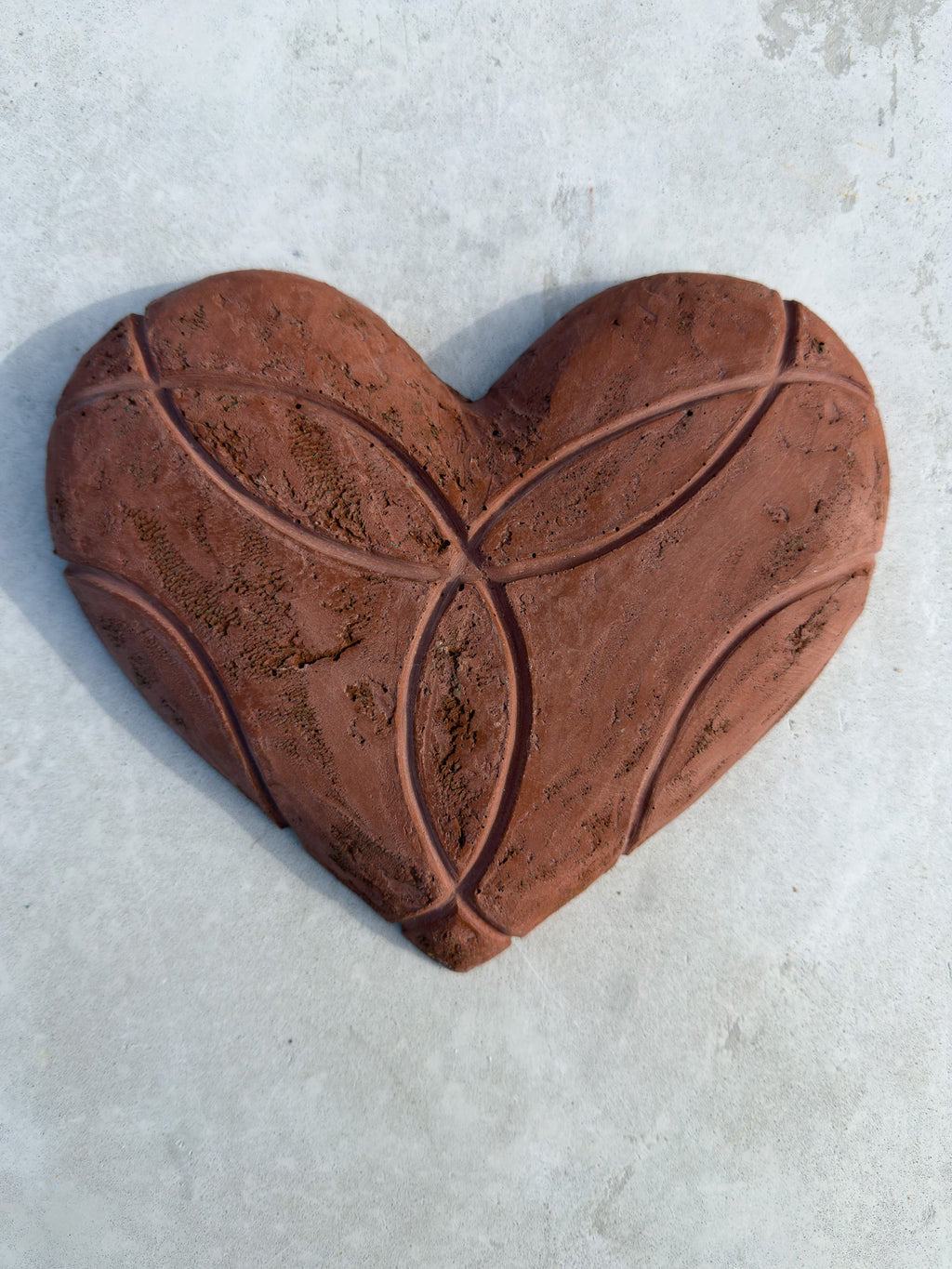 Trinity Flower Concrete Heart