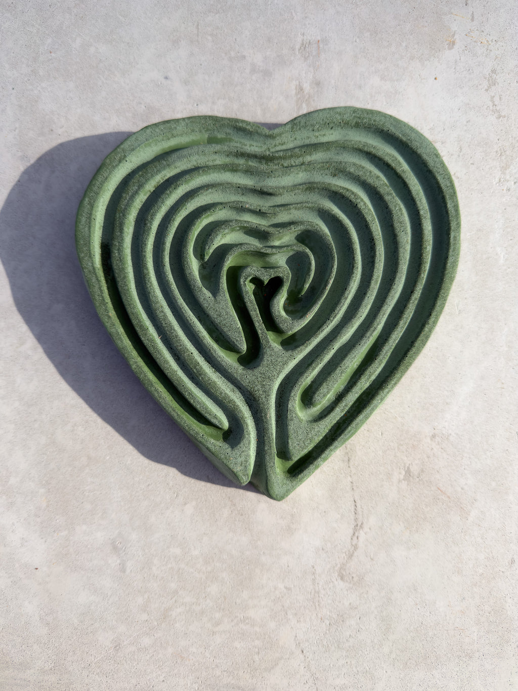 7 Circuit Labyrinth Concrete Heart